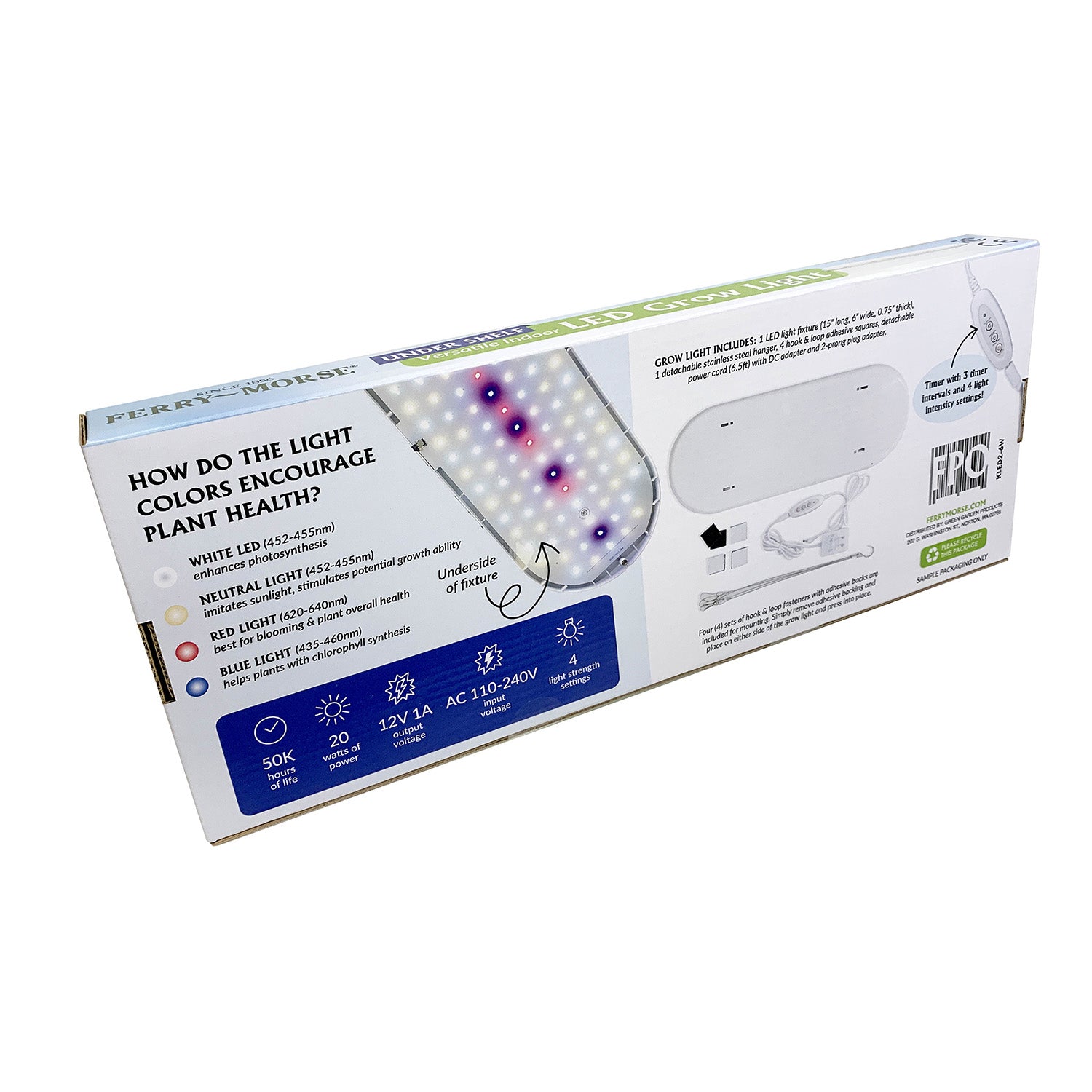 Indoor LED grow light packaging